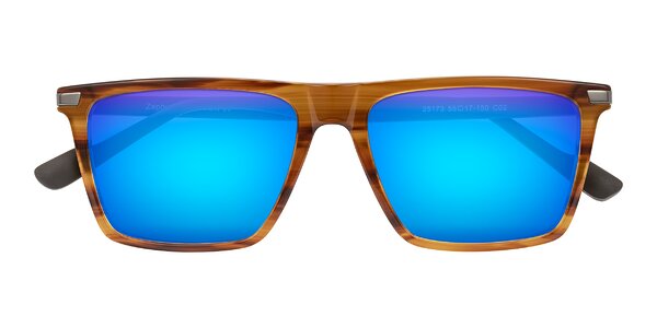 Front of Zephyr in Amber Striped/Gray