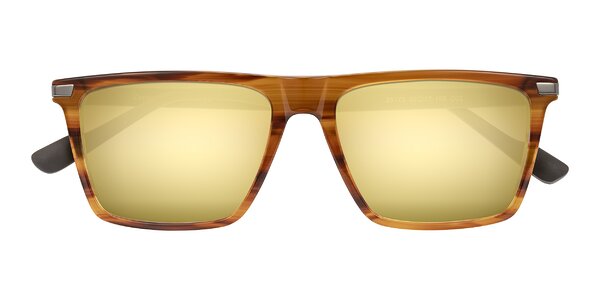 Front of Zephyr in Amber Striped/Gray