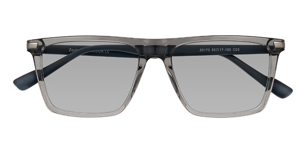 Front of Zephyr in Transparent Gray