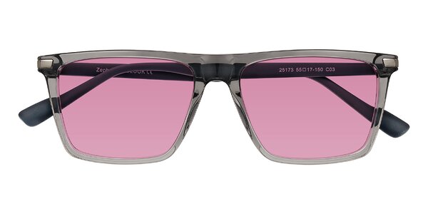 Front of Zephyr in Transparent Gray