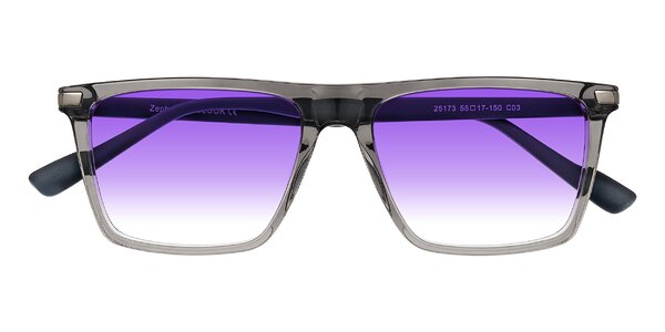 Front of Zephyr in Transparent Gray