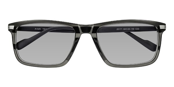 Front of Arleth in Transparent Gray