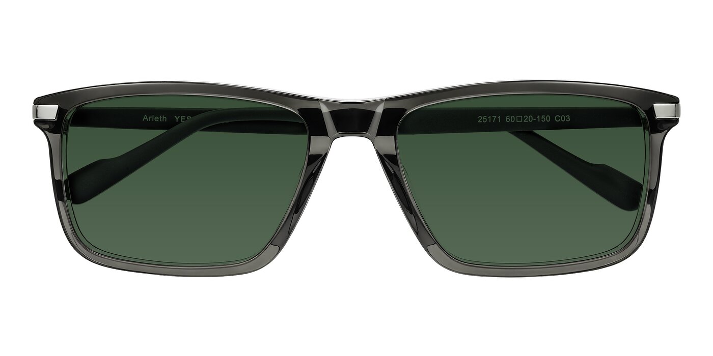 Arleth - Transparent Gray Tinted Sunglasses