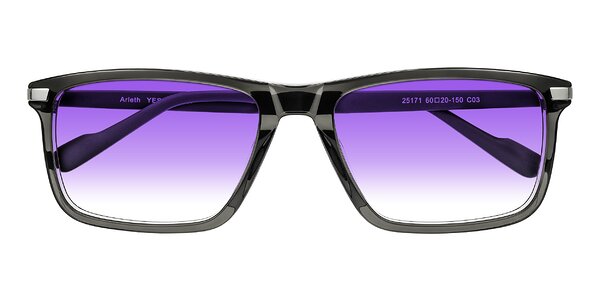 Front of Arleth in Transparent Gray