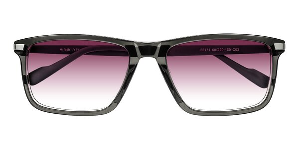 Front of Arleth in Transparent Gray