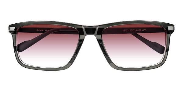 Front of Arleth in Transparent Gray