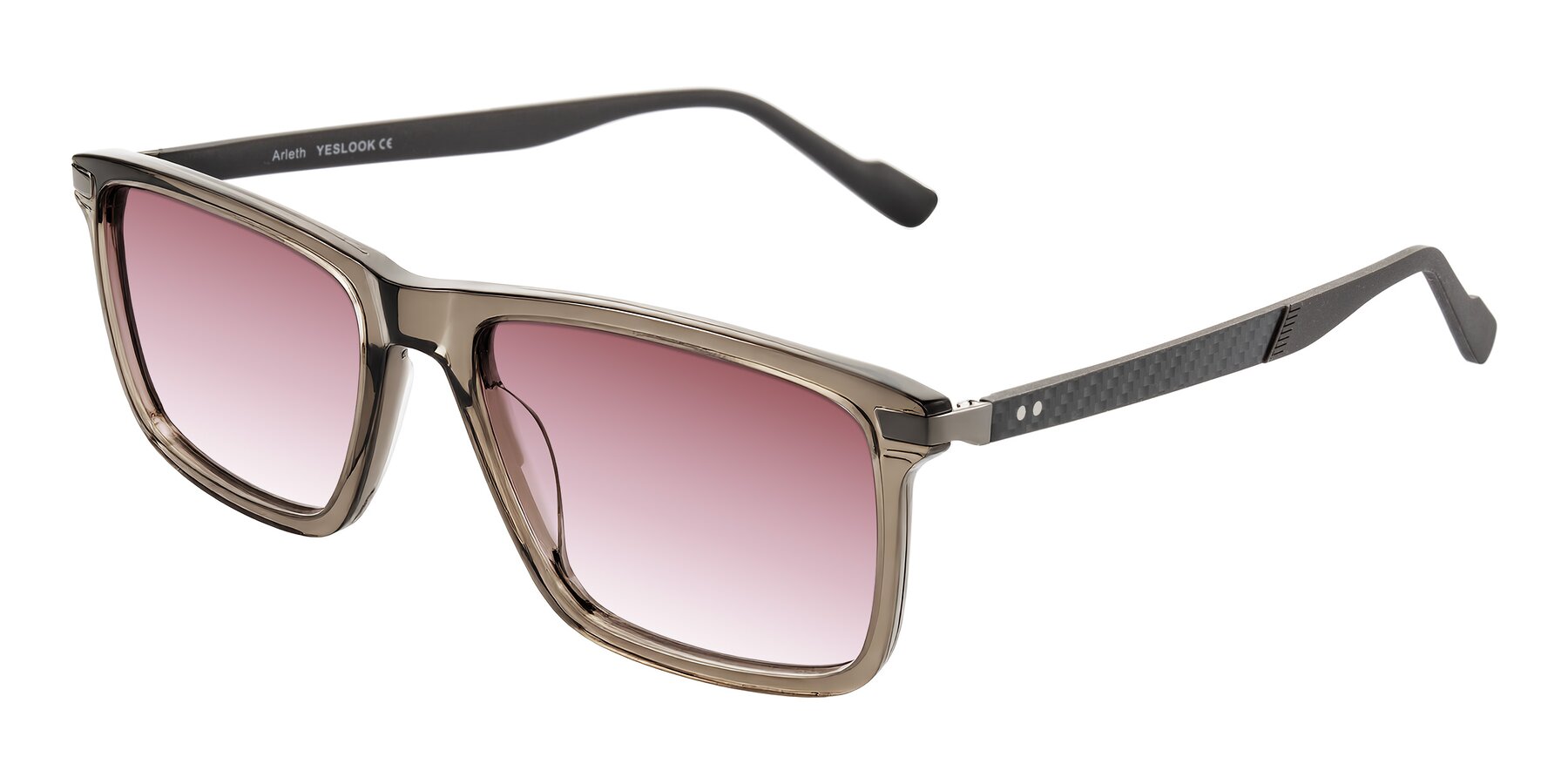 Angle of Arleth in Transparent Brown with Garnet Gradient Lenses