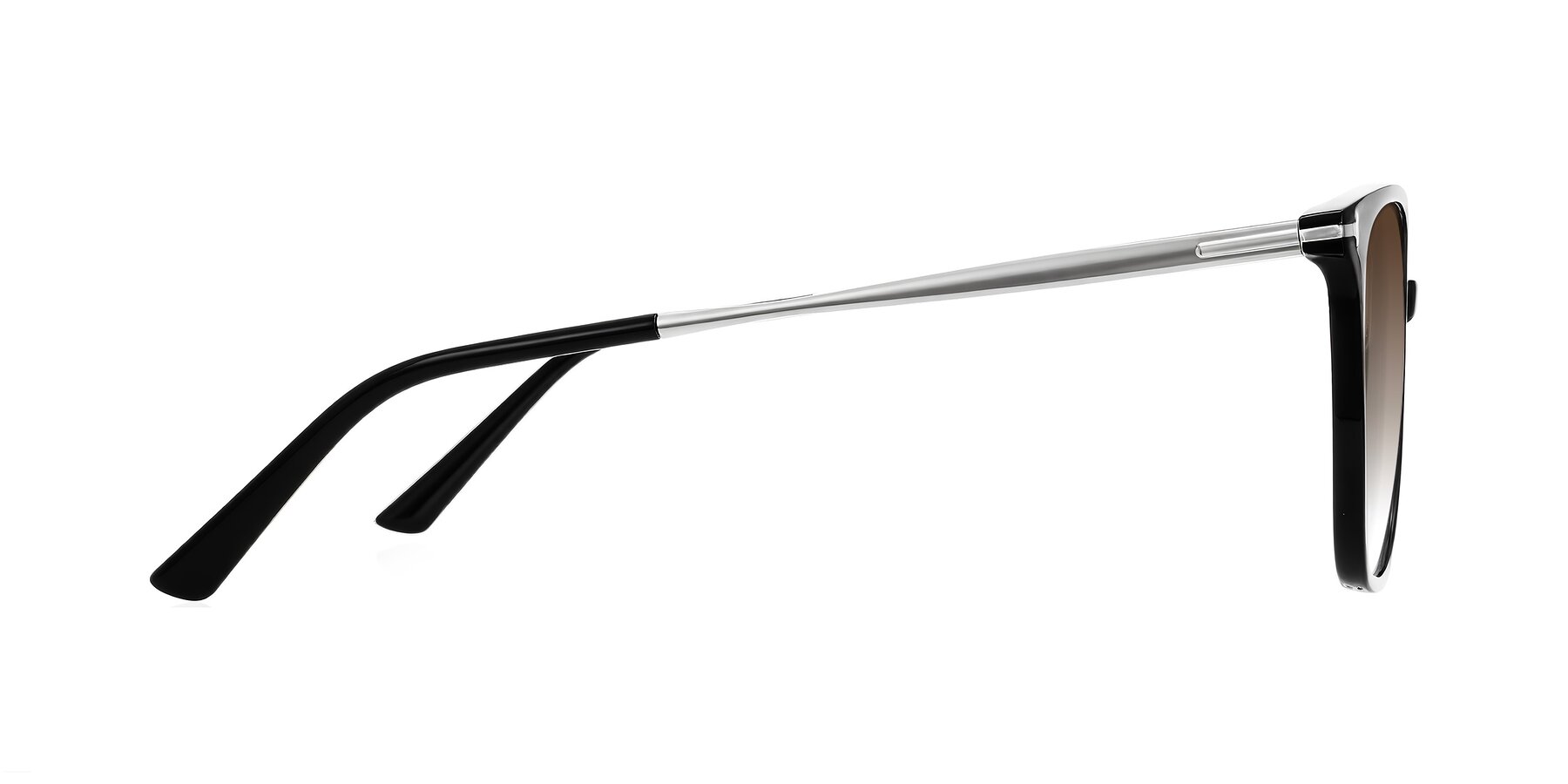 Side of Trusten in Black with Brown Gradient Lenses