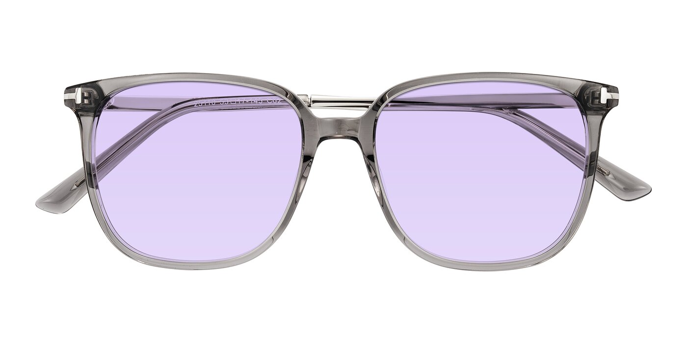 Trusten - Transparent Gray Tinted Sunglasses