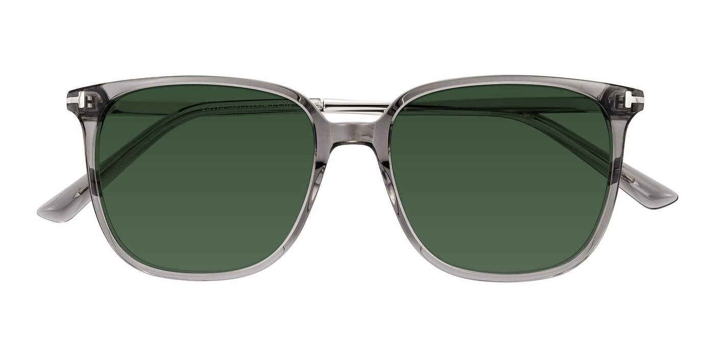 Trusten - Transparent Gray Tinted Sunglasses