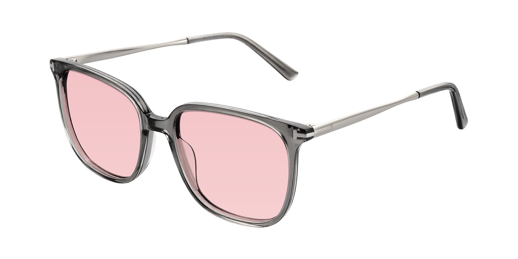Angle of Trusten in Transparent Gray with Light Garnet Tinted Lenses
