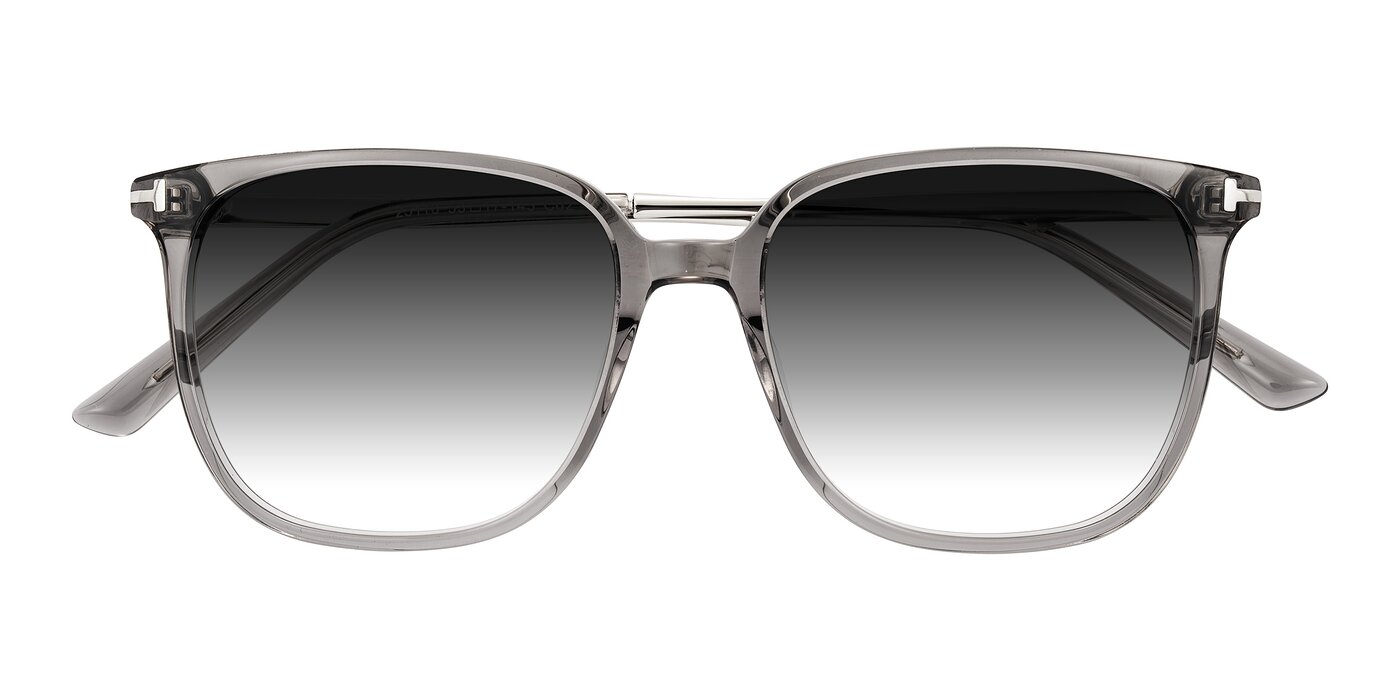 Trusten - Transparent Gray Gradient Sunglasses