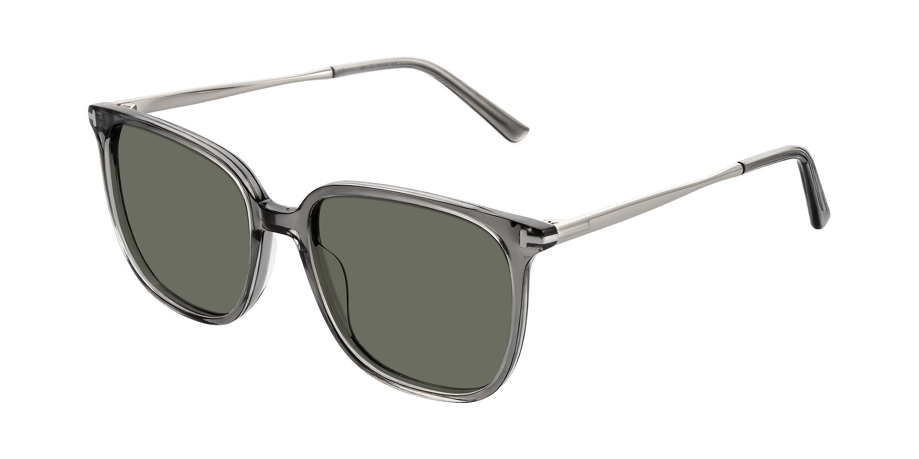 Angle of Trusten in Transparent Gray with Gray Polarized Lenses