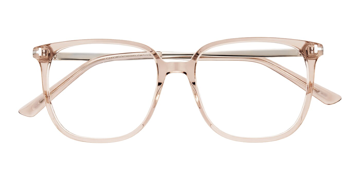 Trusten - Transparent Brown Reading Glasses