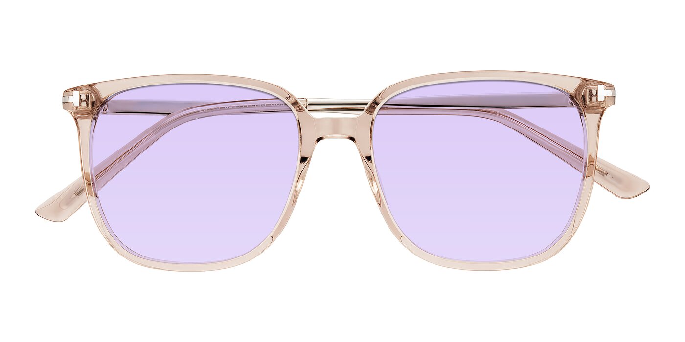 Trusten - Transparent Brown Tinted Sunglasses