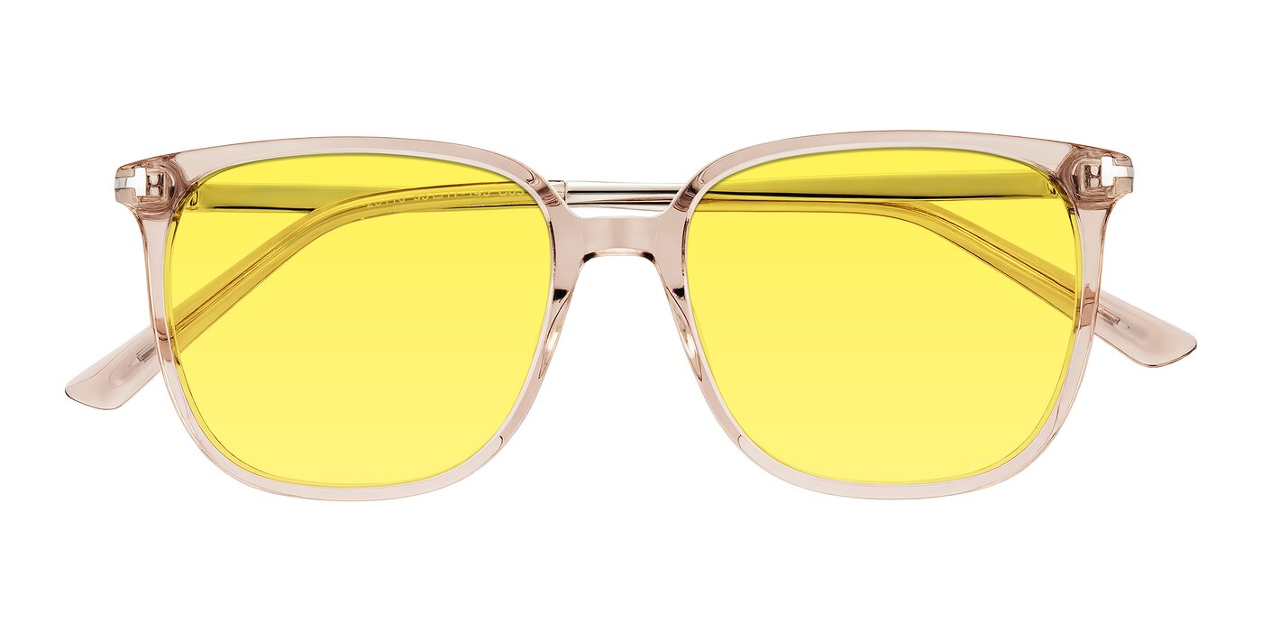 Trusten - Transparent Brown Tinted Sunglasses