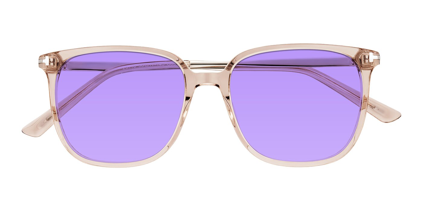 Trusten - Transparent Brown Tinted Sunglasses