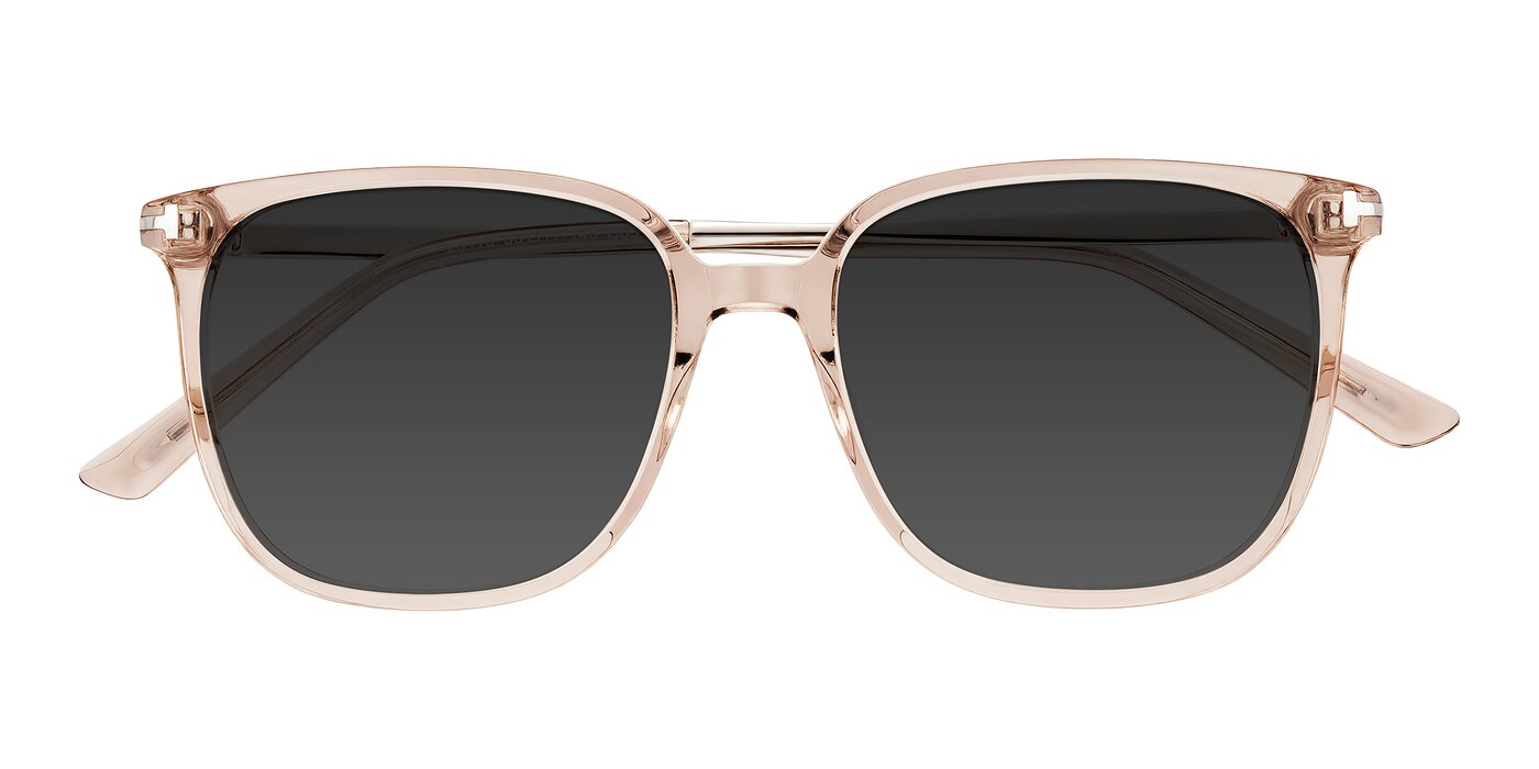 Trusten - Transparent Brown Tinted Sunglasses