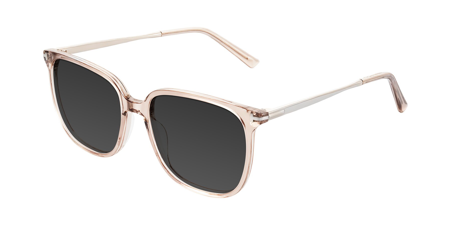 Angle of Trusten in Transparent Brown with Gray Tinted Lenses