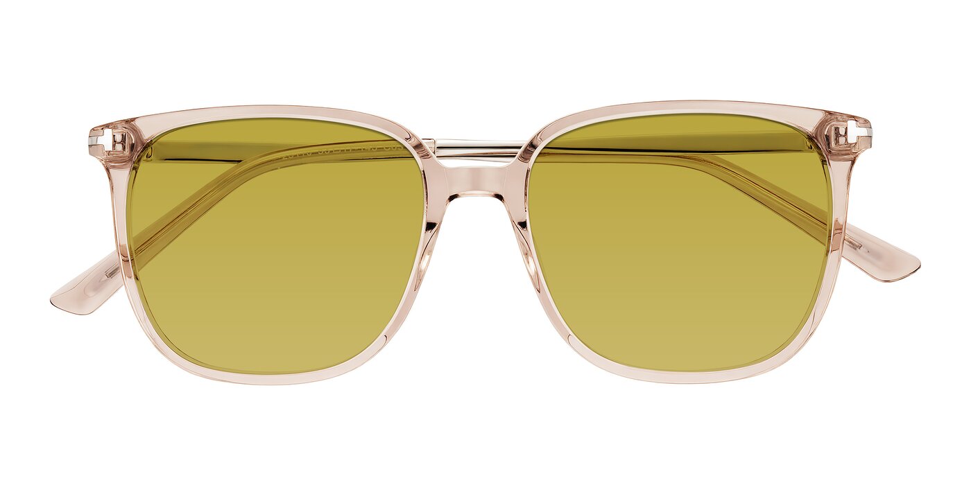 Trusten - Transparent Brown Tinted Sunglasses