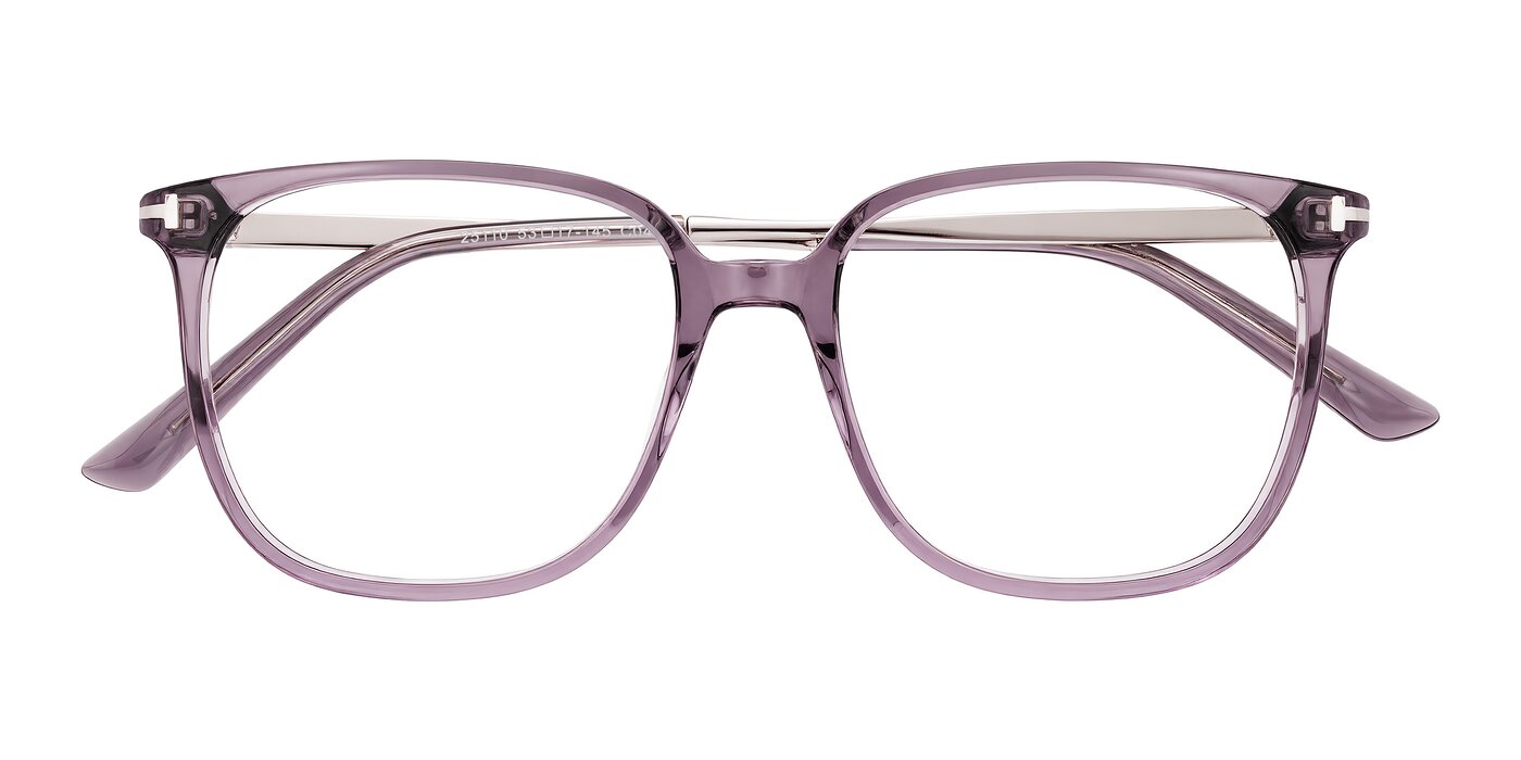 Trusten - Transparent Purple Blue Light Glasses