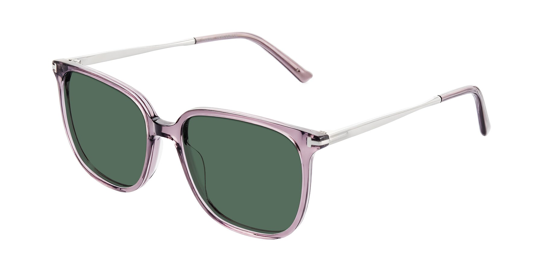 Angle of Trusten in Transparent Purple with Green Polarized Lenses