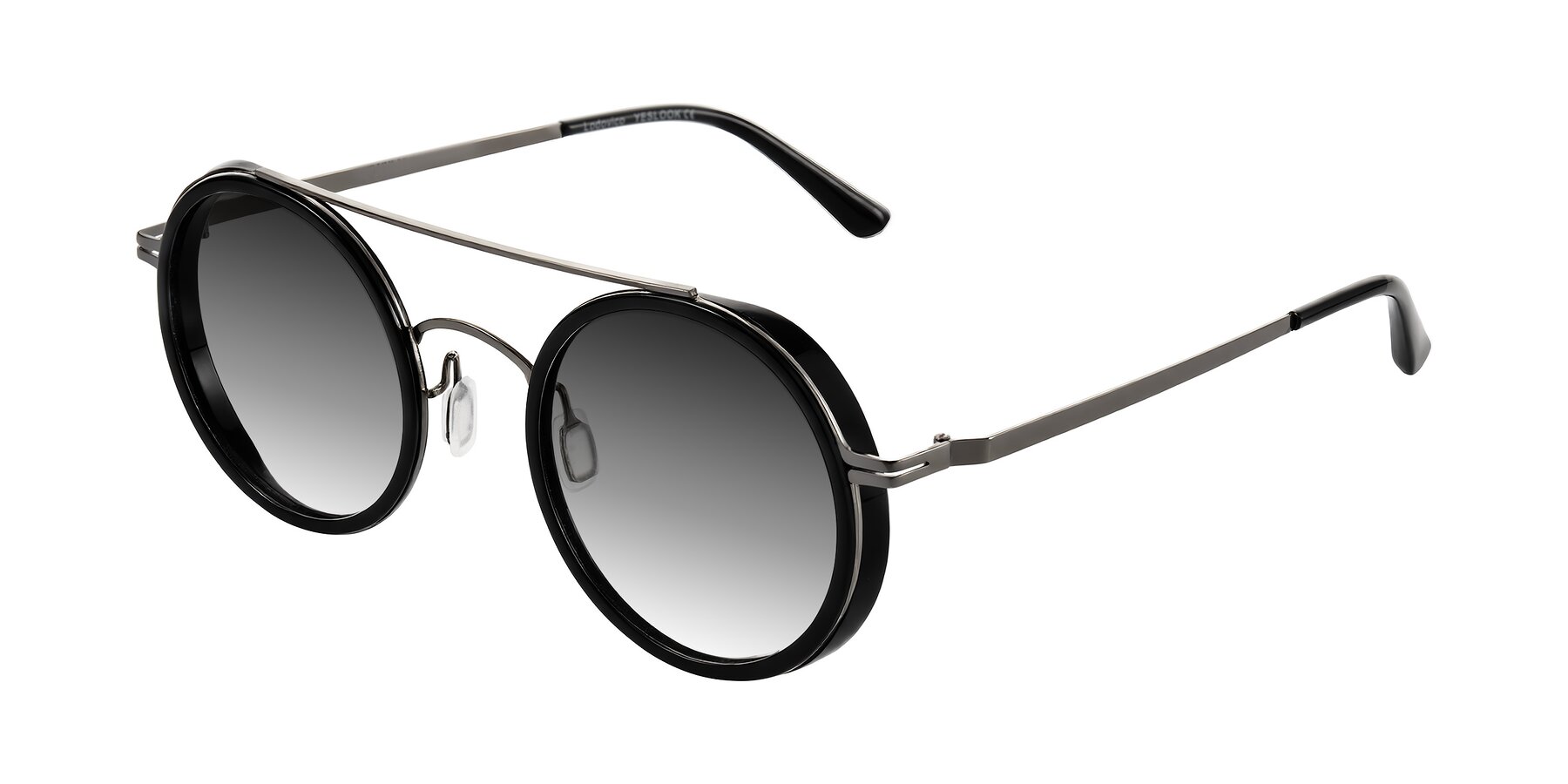 Angle of Lodovico in Black with Gray Gradient Lenses