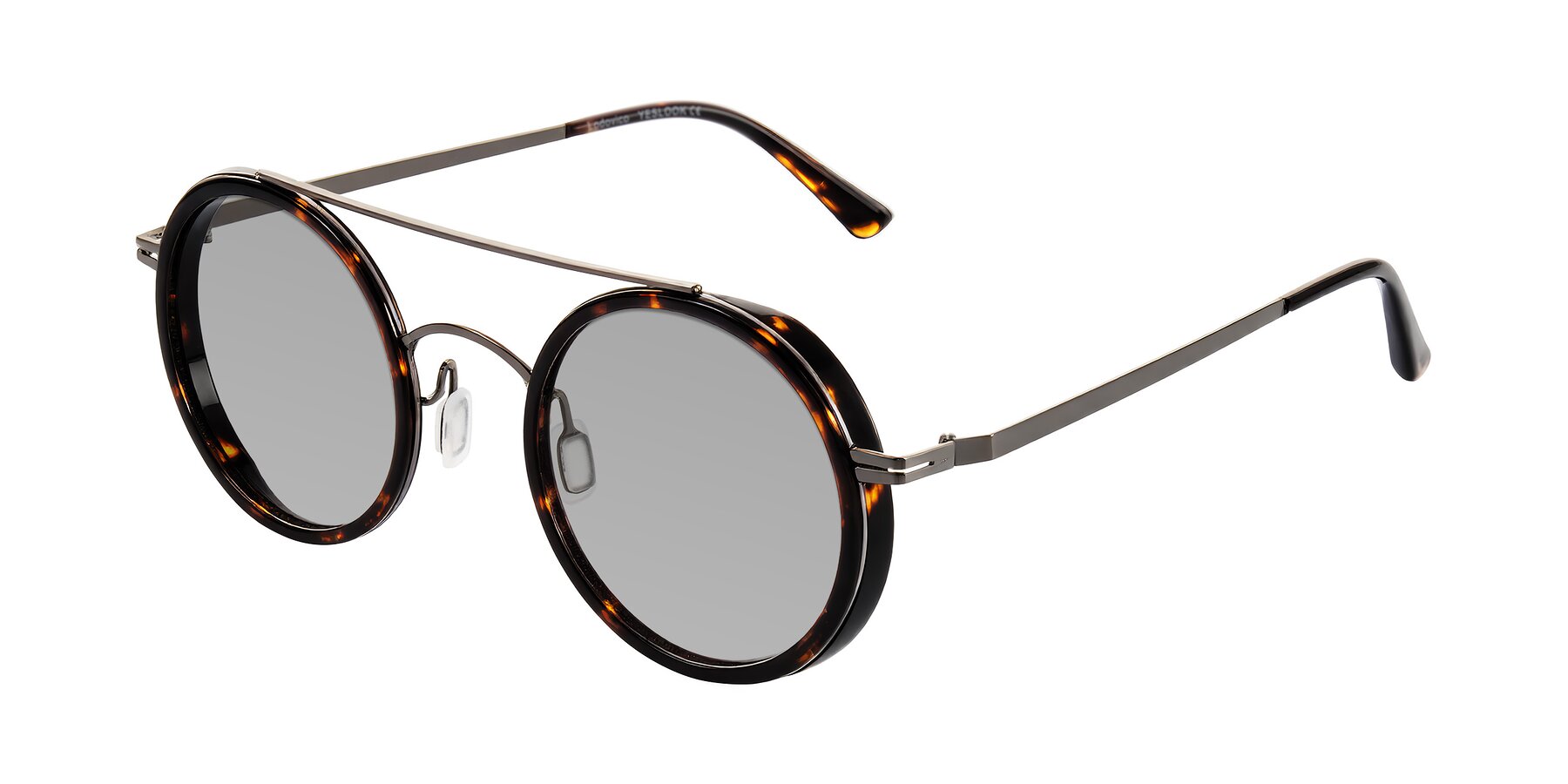 Angle of Lodovico in Tortoise with Light Gray Tinted Lenses