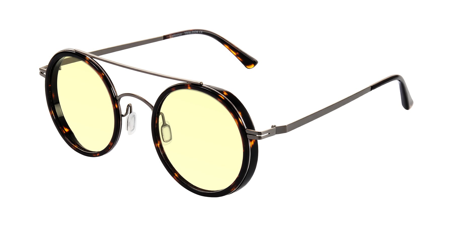 Angle of Lodovico in Tortoise with Light Yellow Tinted Lenses