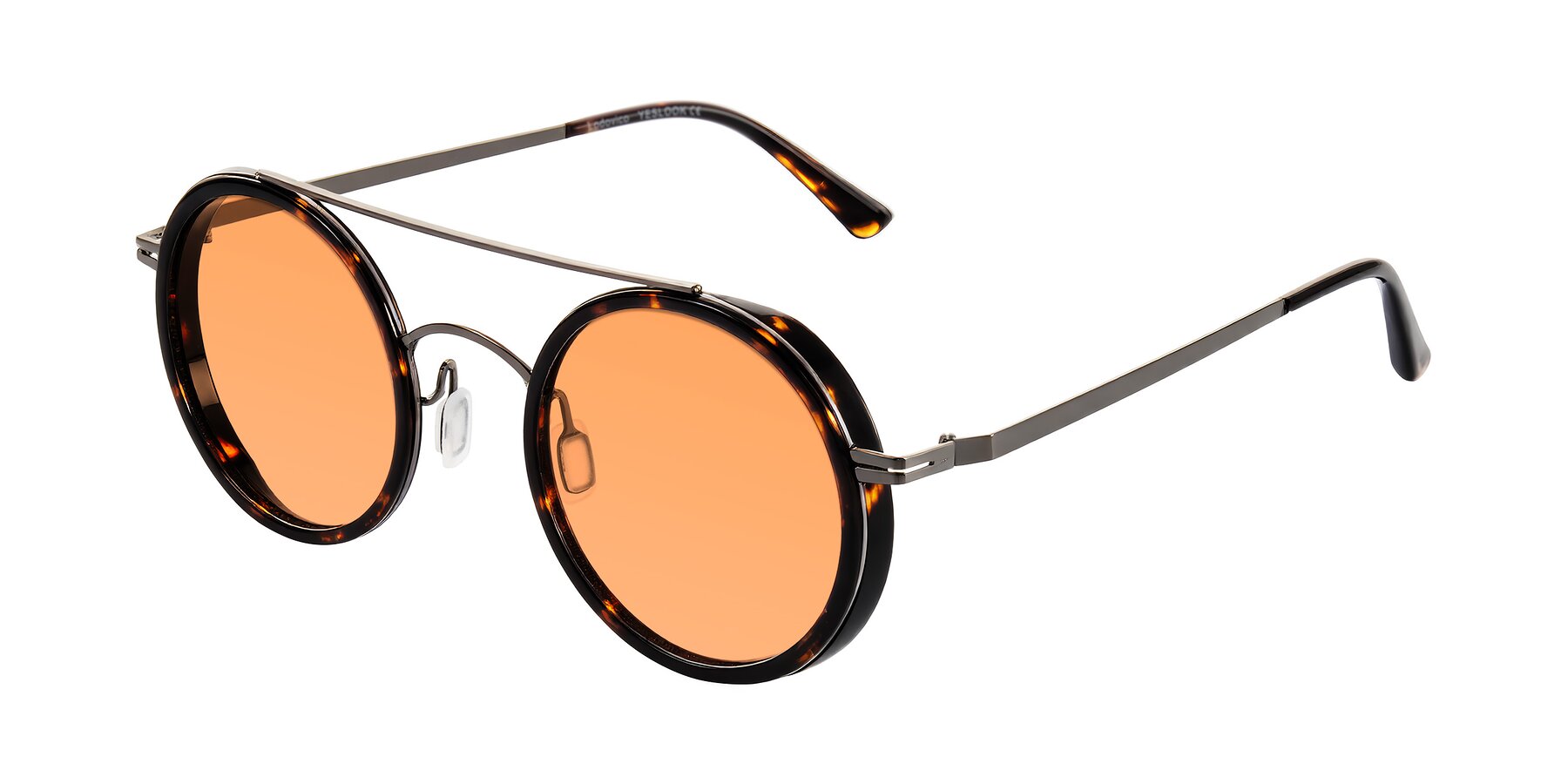 Angle of Lodovico in Tortoise with Medium Orange Tinted Lenses