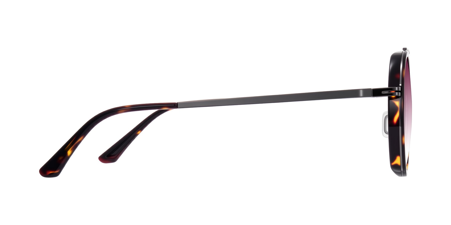 Side of Lodovico in Tortoise with Wine Gradient Lenses