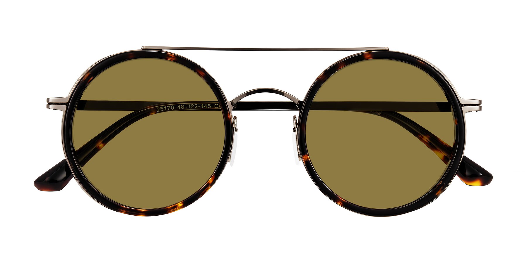 Folded Front of Lodovico in Tortoise with Brown Polarized Lenses
