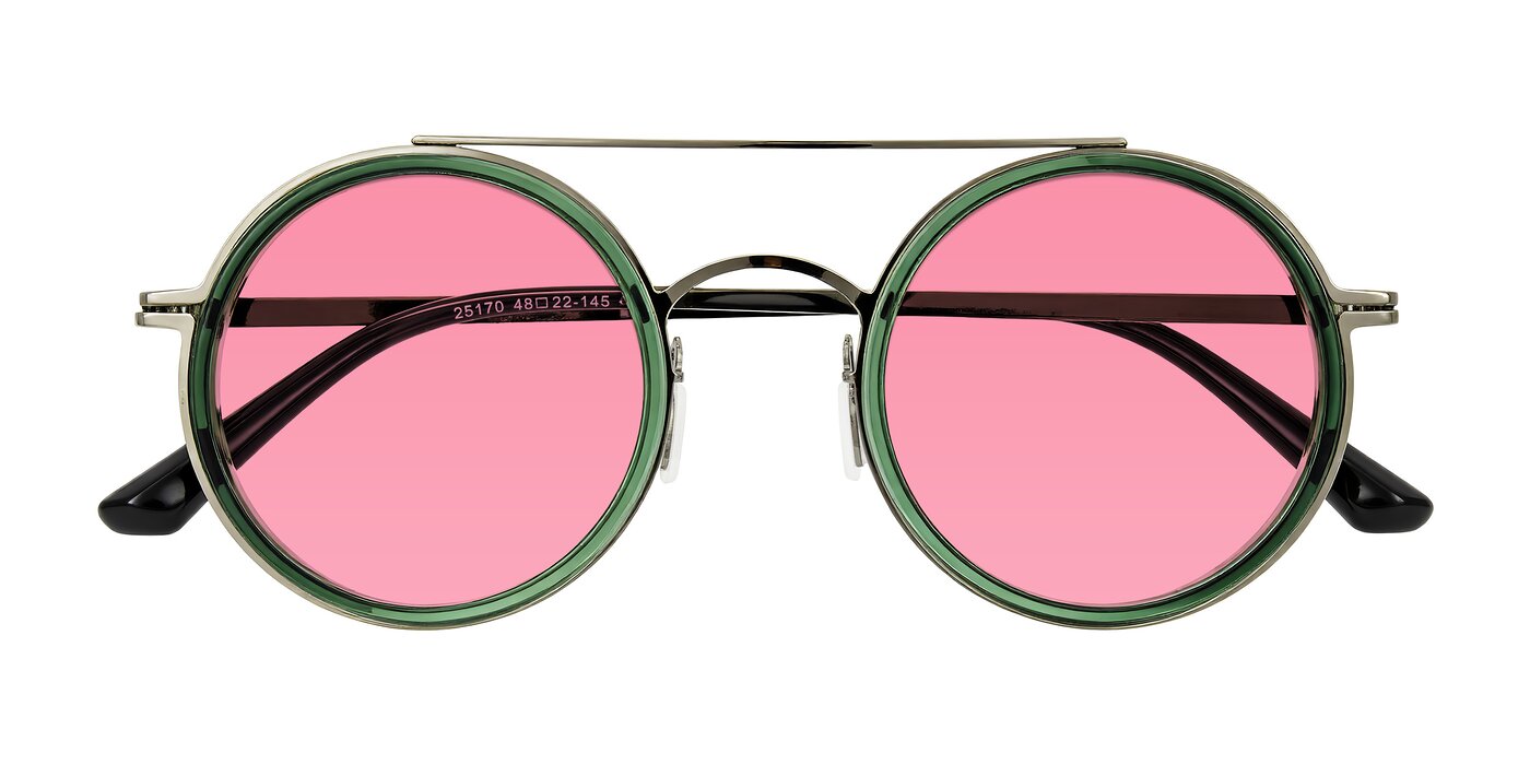 Lodovico - Transparent Green Tinted Sunglasses