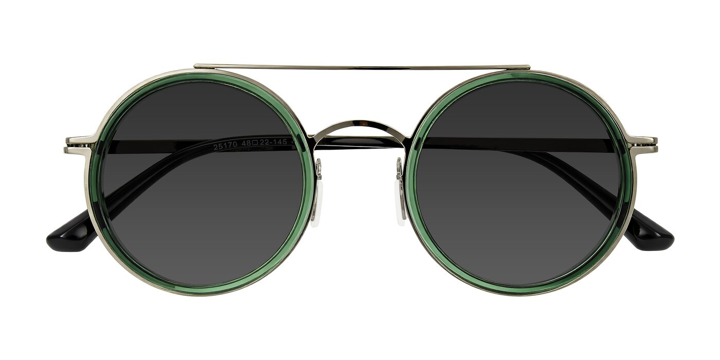 Lodovico - Transparent Green Tinted Sunglasses