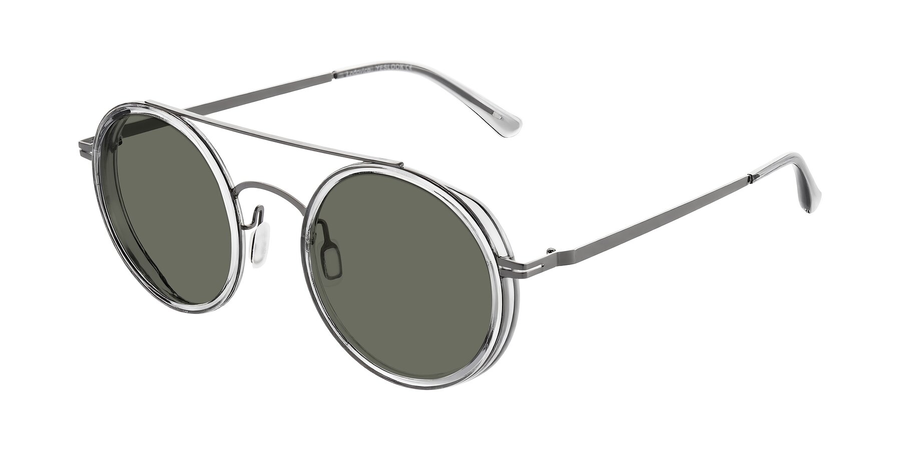 Angle of Lodovico in Transparent Gray with Gray Polarized Lenses