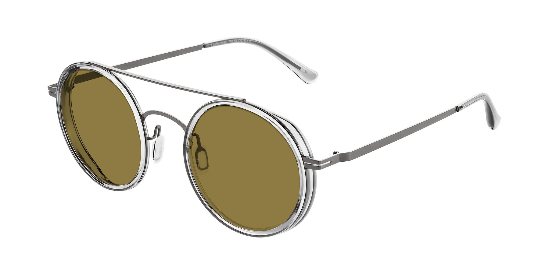 Angle of Lodovico in Transparent Gray with Brown Polarized Lenses