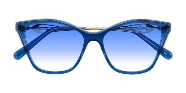 Front of Aspen in Transparent Blue