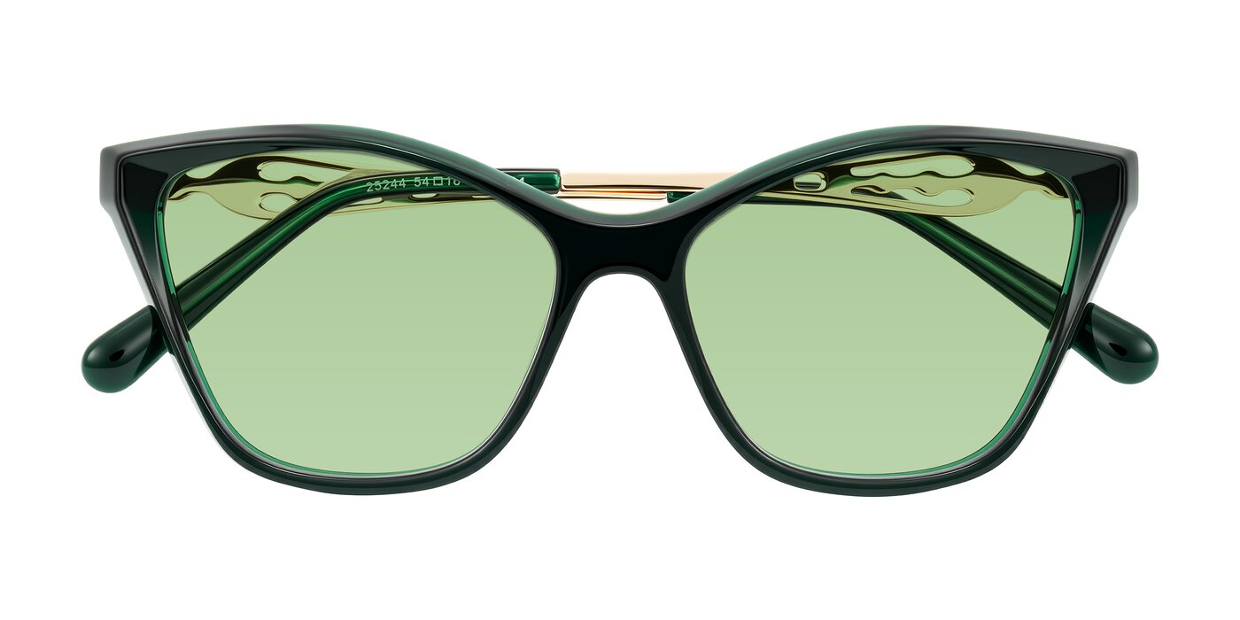 Aspen - Jade Green Tinted Sunglasses