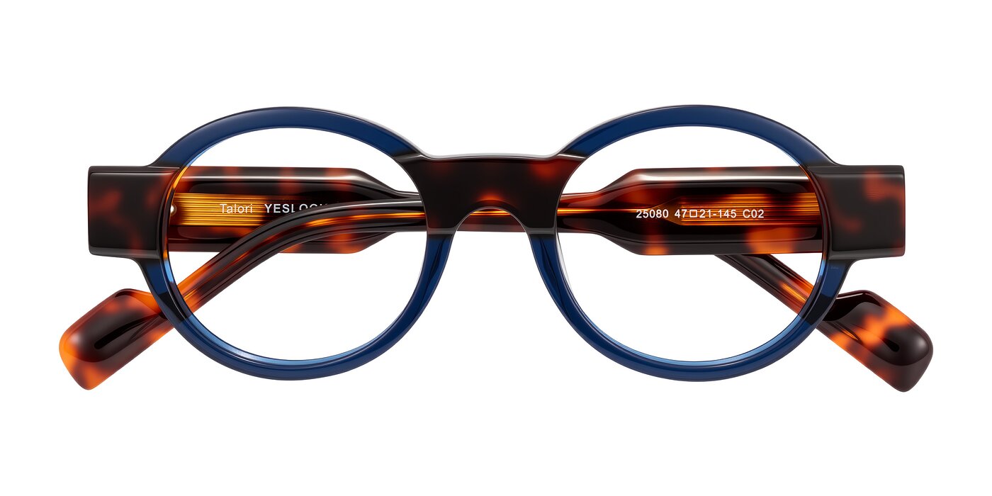 Talori - Transparent Blue/Tortoise Eyeglasses
