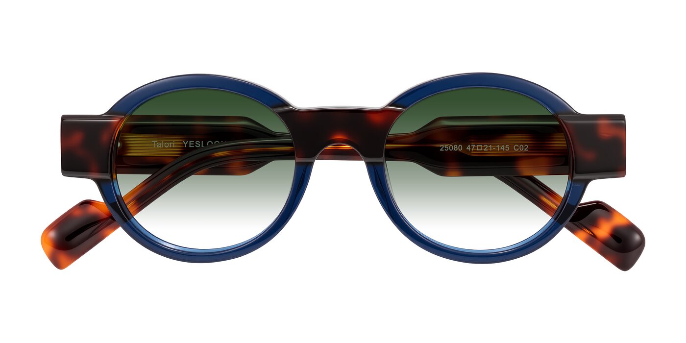 Talori - Transparent Blue/Tortoise Gradient Sunglasses
