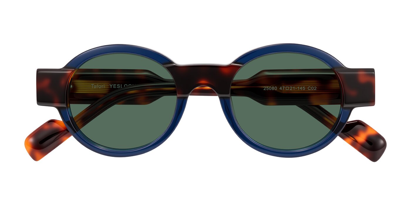 Talori - Transparent Blue/Tortoise Polarized Sunglasses