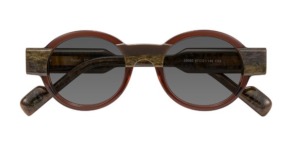 Front of Talori in Cola Brown/Marble