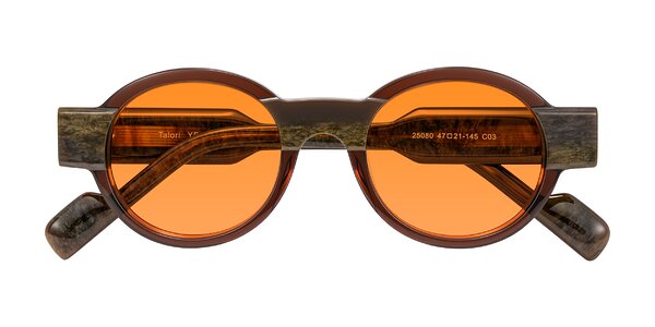 Front of Talori in Cola Brown/Marble