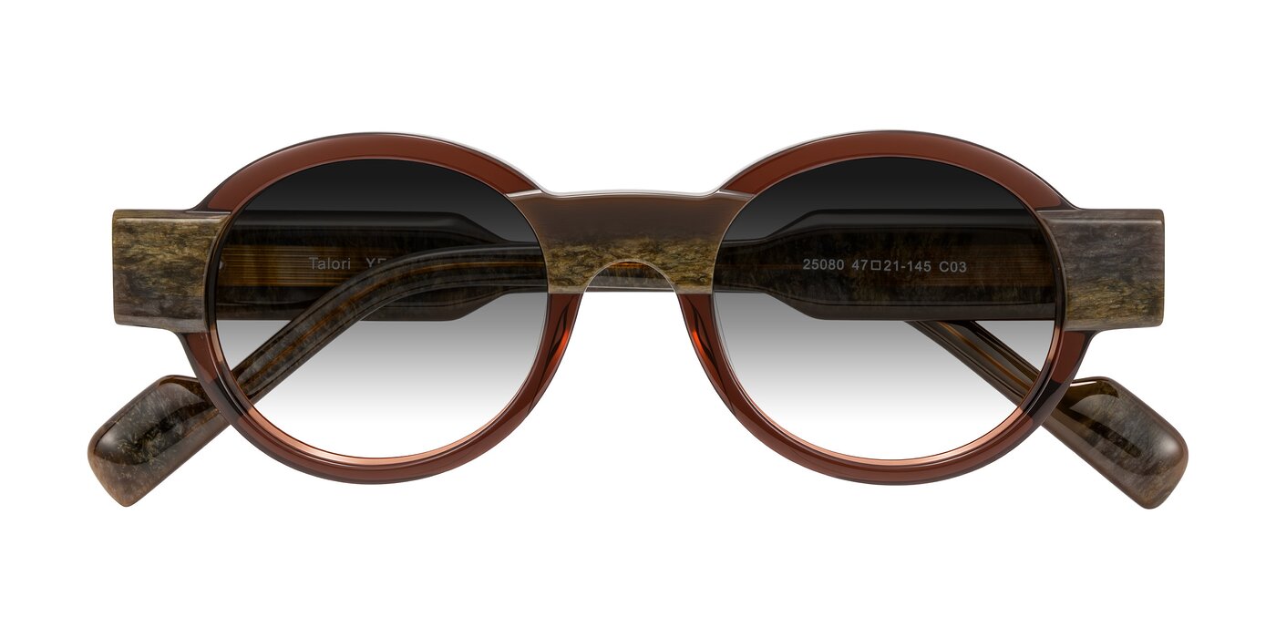 Talori - Cola Brown/Marble Gradient Sunglasses
