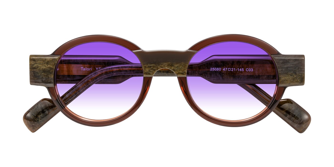 Talori - Cola Brown/Marble Gradient Sunglasses