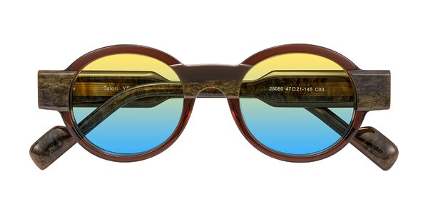 Front of Talori in Cola Brown/Marble