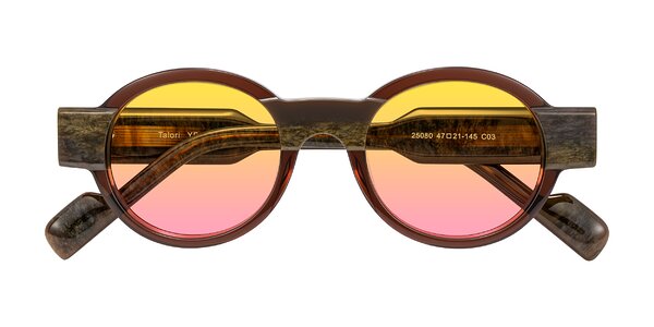 Front of Talori in Cola Brown/Marble