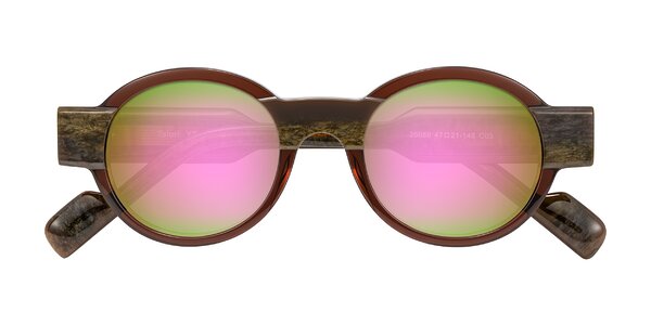 Front of Talori in Cola Brown/Marble