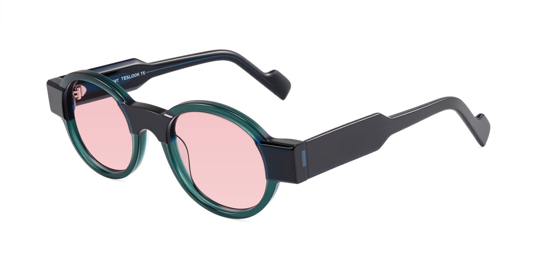Angle of Talori in Emerald/Blue Charcoal with Light Garnet Tinted Lenses