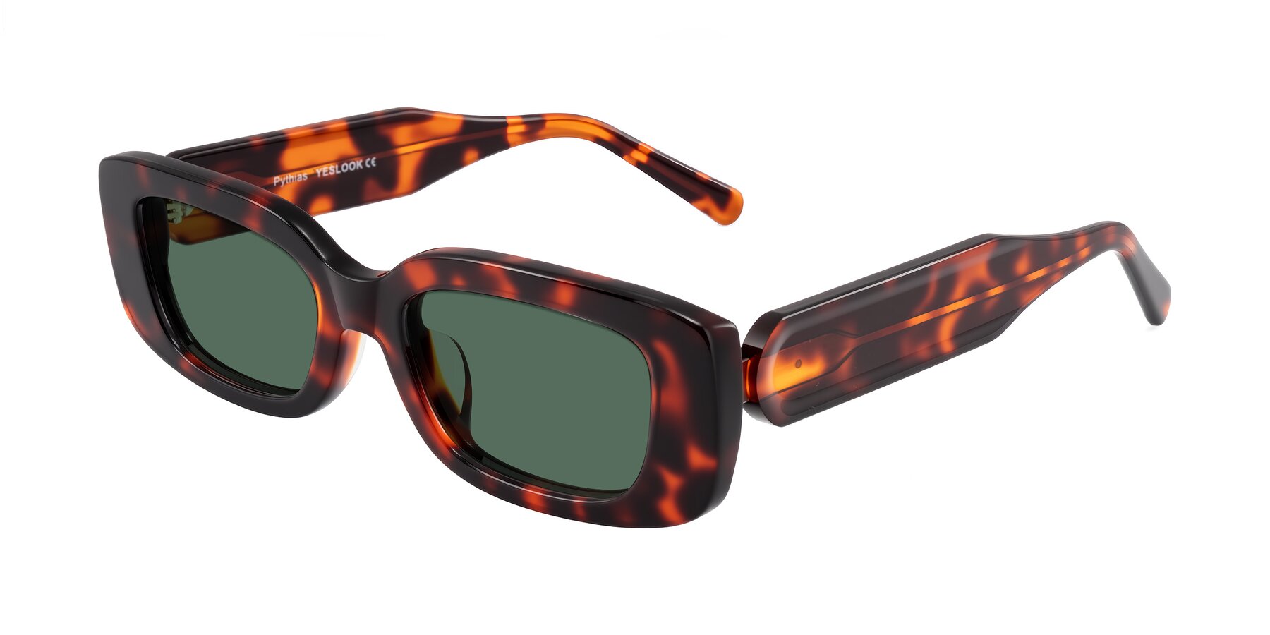 Angle of Pythias in Tortoise with Green Polarized Lenses